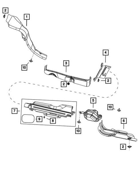 2016 chrysler town and country parts diagram