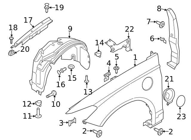 2016 ford fusion body parts diagram