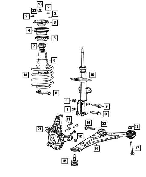 2016 chrysler town and country parts diagram