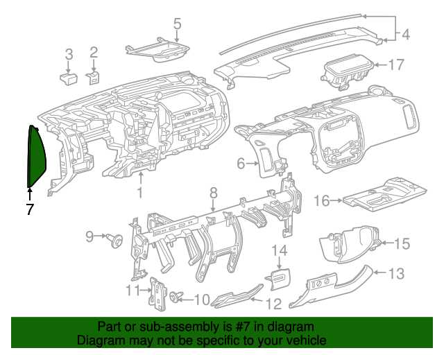 2018 chevy colorado parts diagram