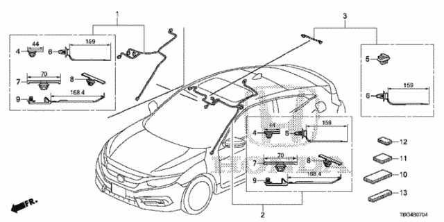 2020 honda civic parts diagram