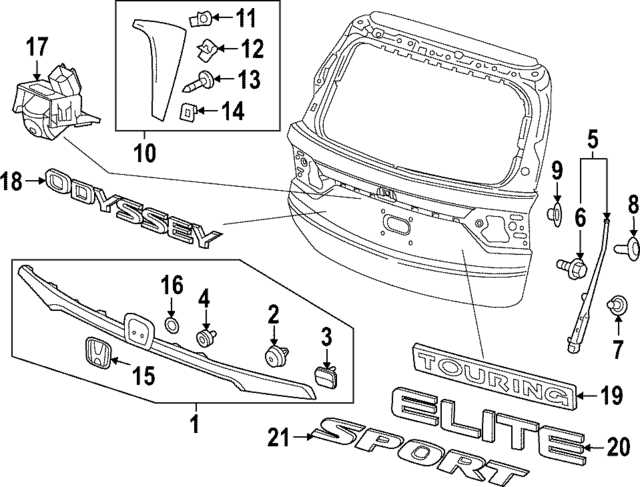 2020 honda civic parts diagram