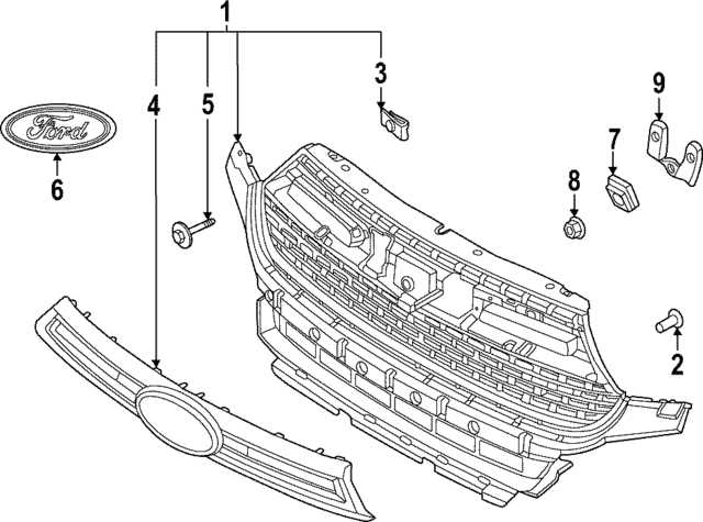 2021 ford explorer parts diagram