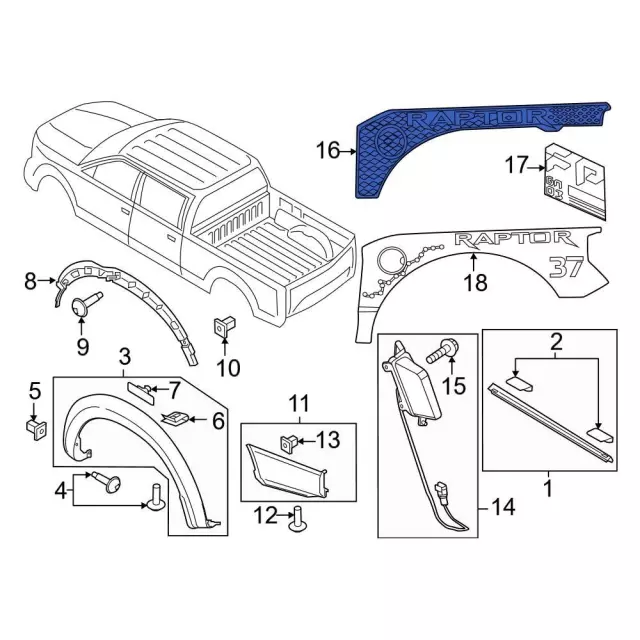 2021 ford f 150 parts diagram