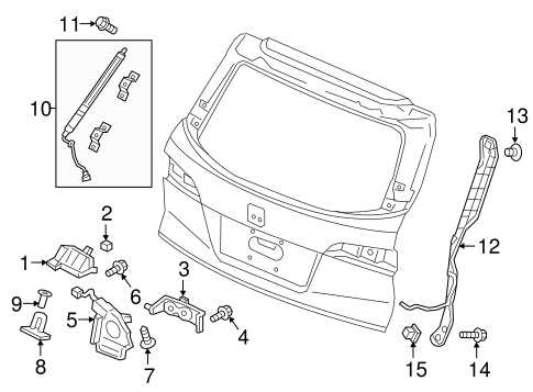 2021 honda pilot parts diagram