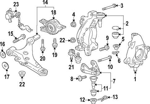 2023 honda civic parts diagram