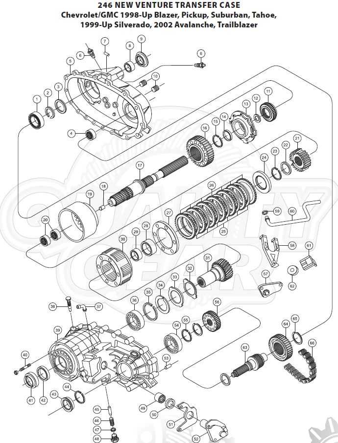 246 gm transfer case parts diagram