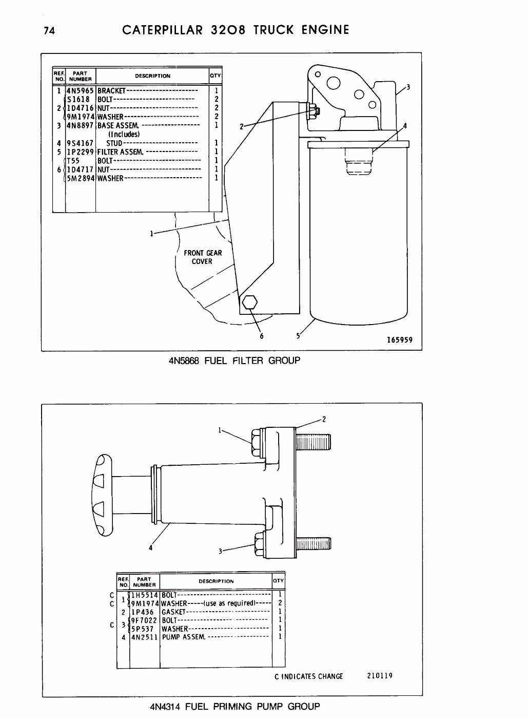 3208 cat engine parts diagram