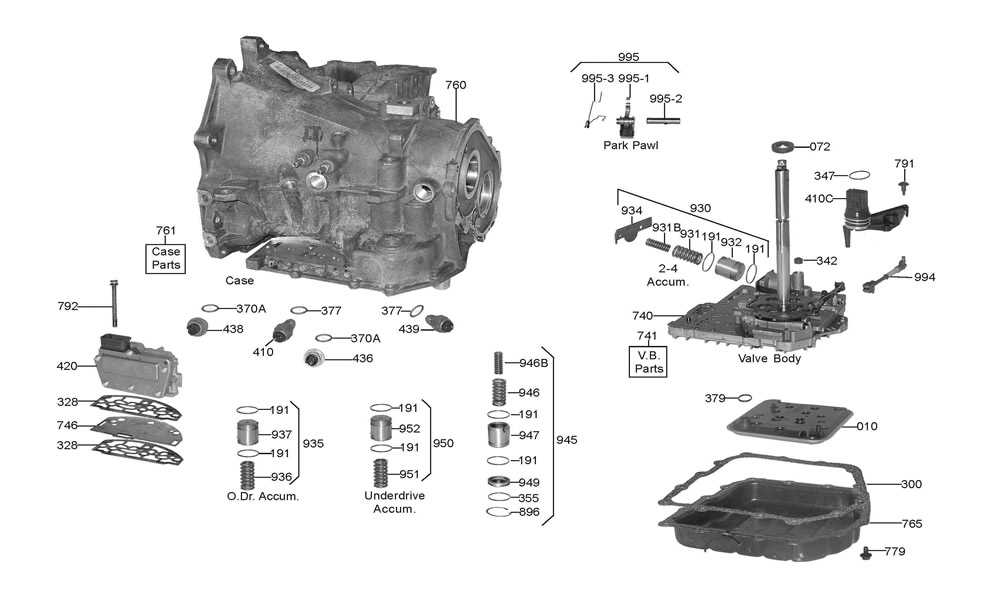 41te transmission parts diagram