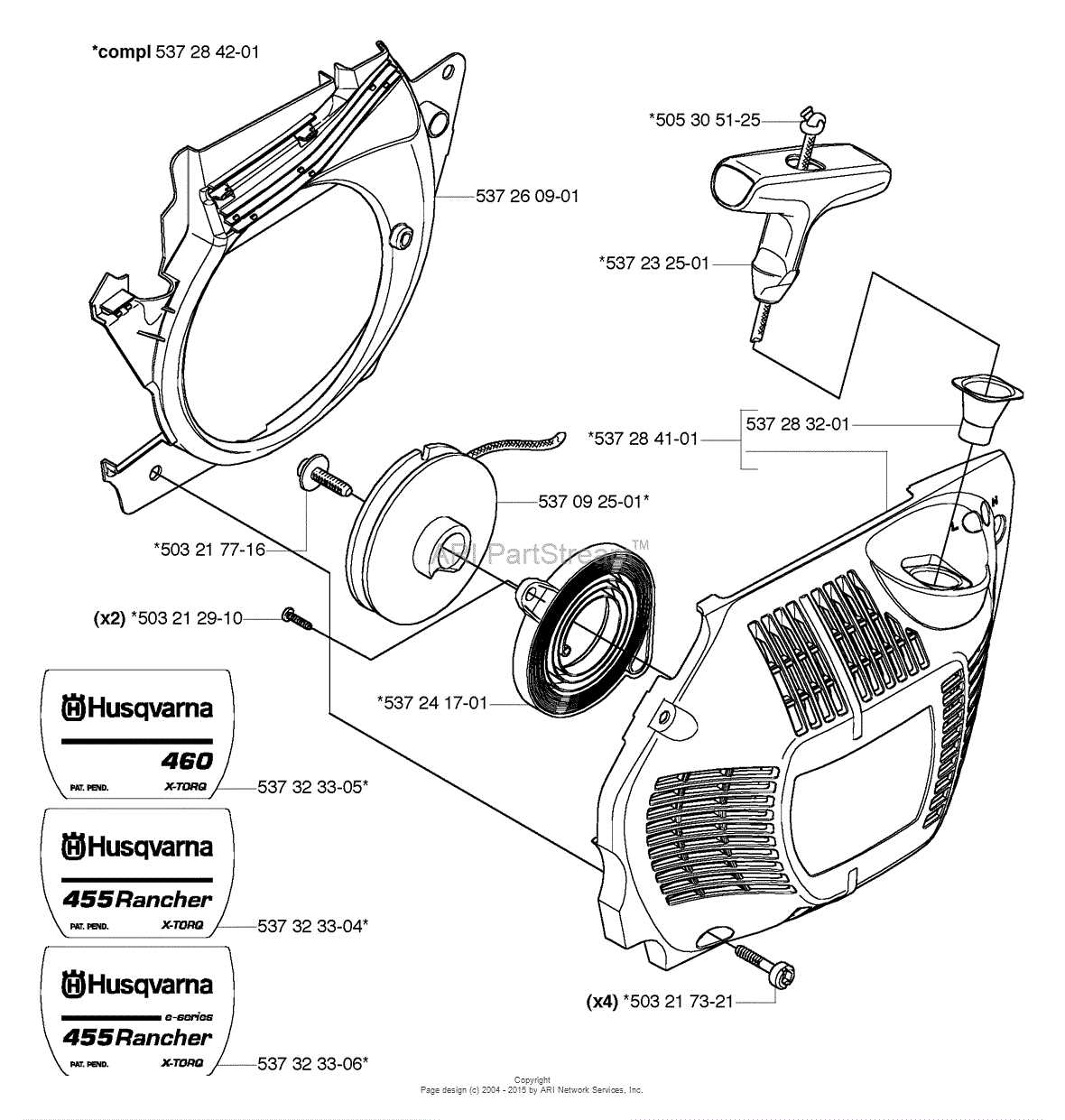 460 rancher parts diagram