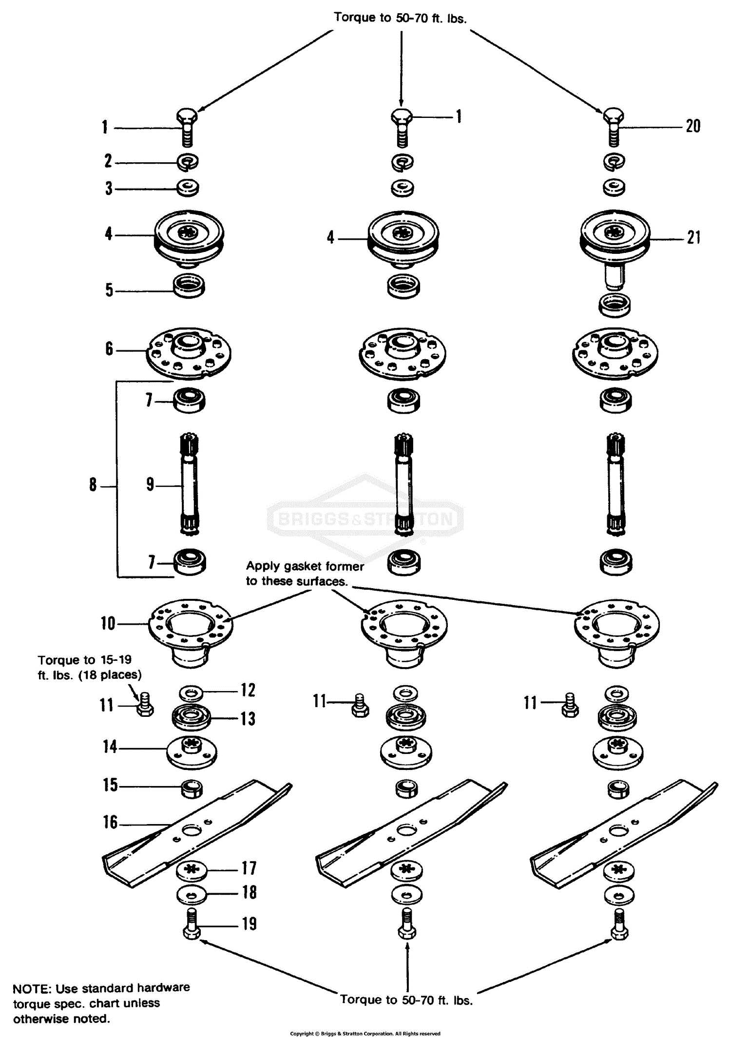 48c mower deck parts diagram