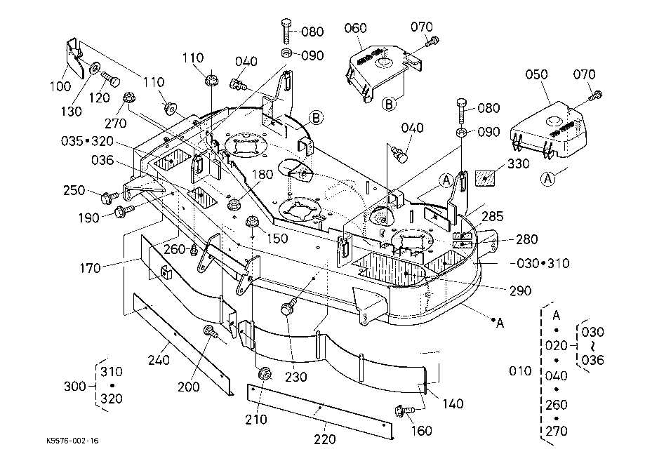 48c mower deck parts diagram