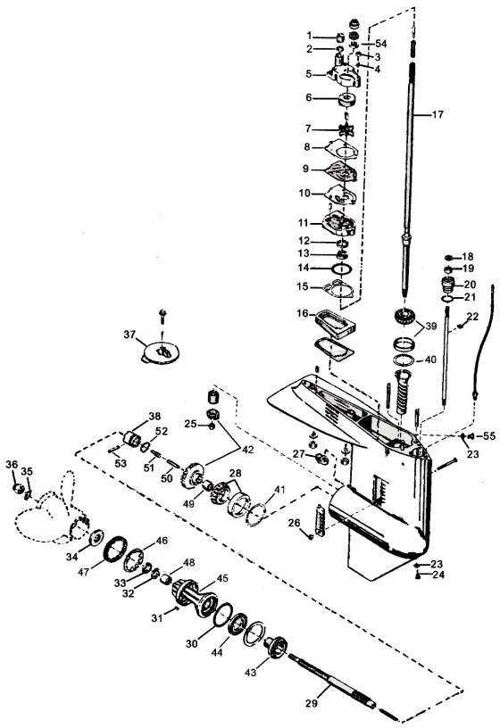 50 hp mercury outboard parts diagrams