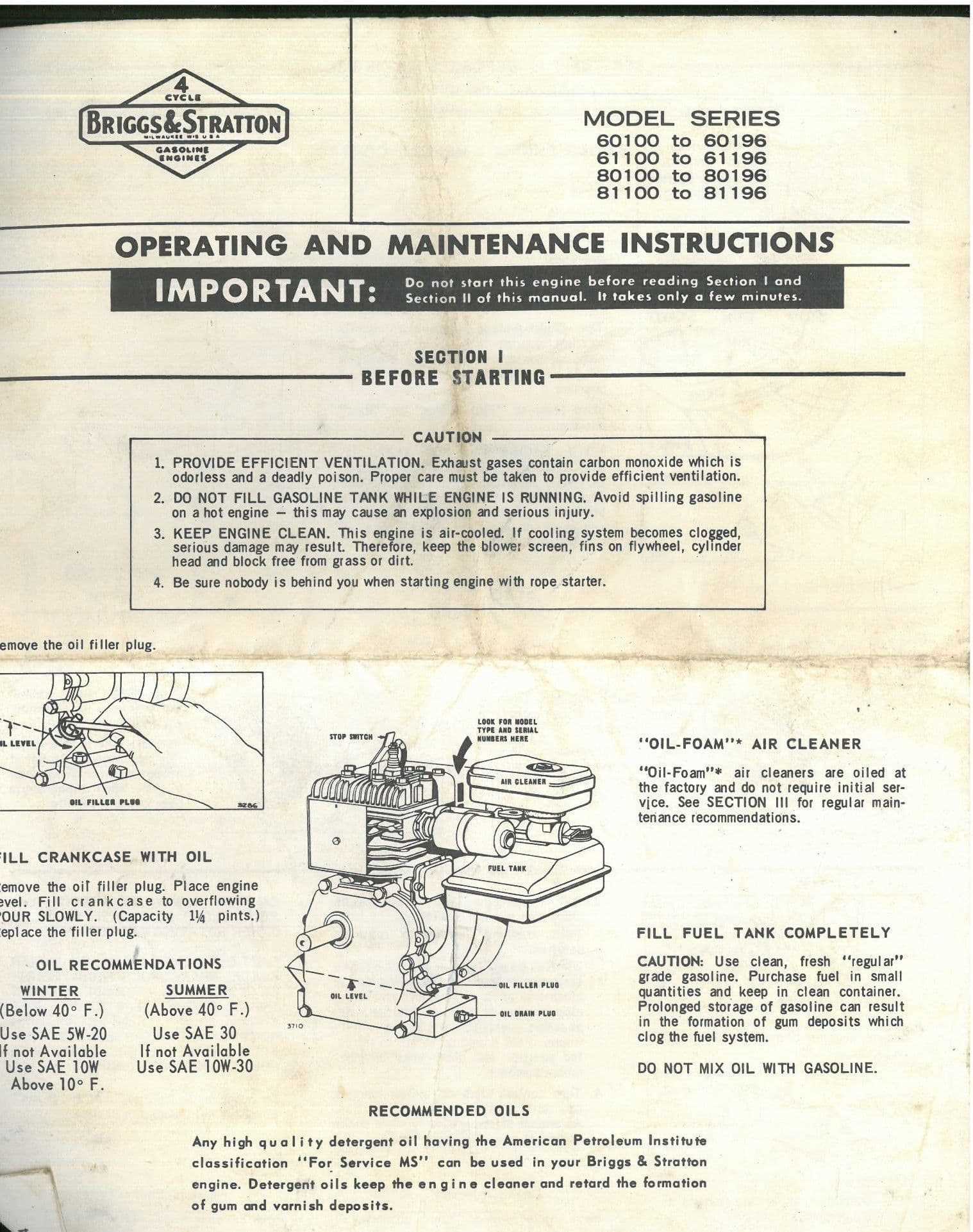 5hp briggs and stratton engine parts diagram