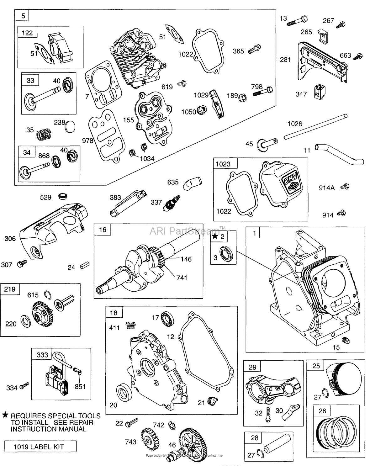 5hp briggs and stratton engine parts diagram