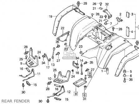 93 honda fourtrax 300 parts diagram