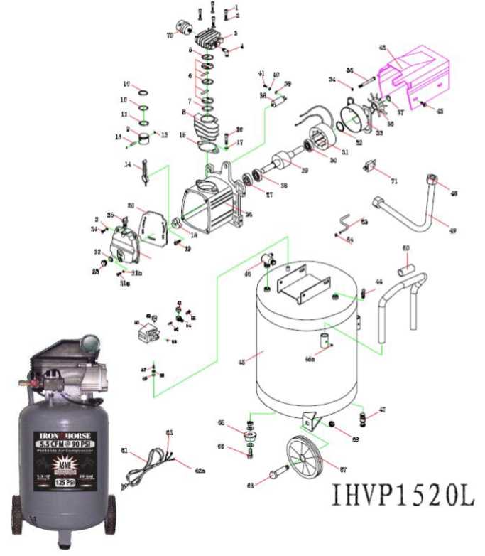 air compressor parts diagram