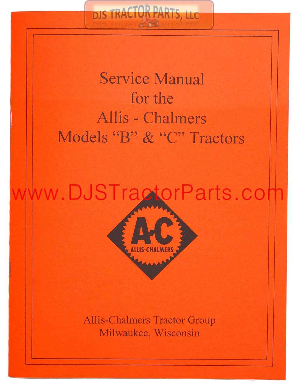 allis chalmers b parts diagram