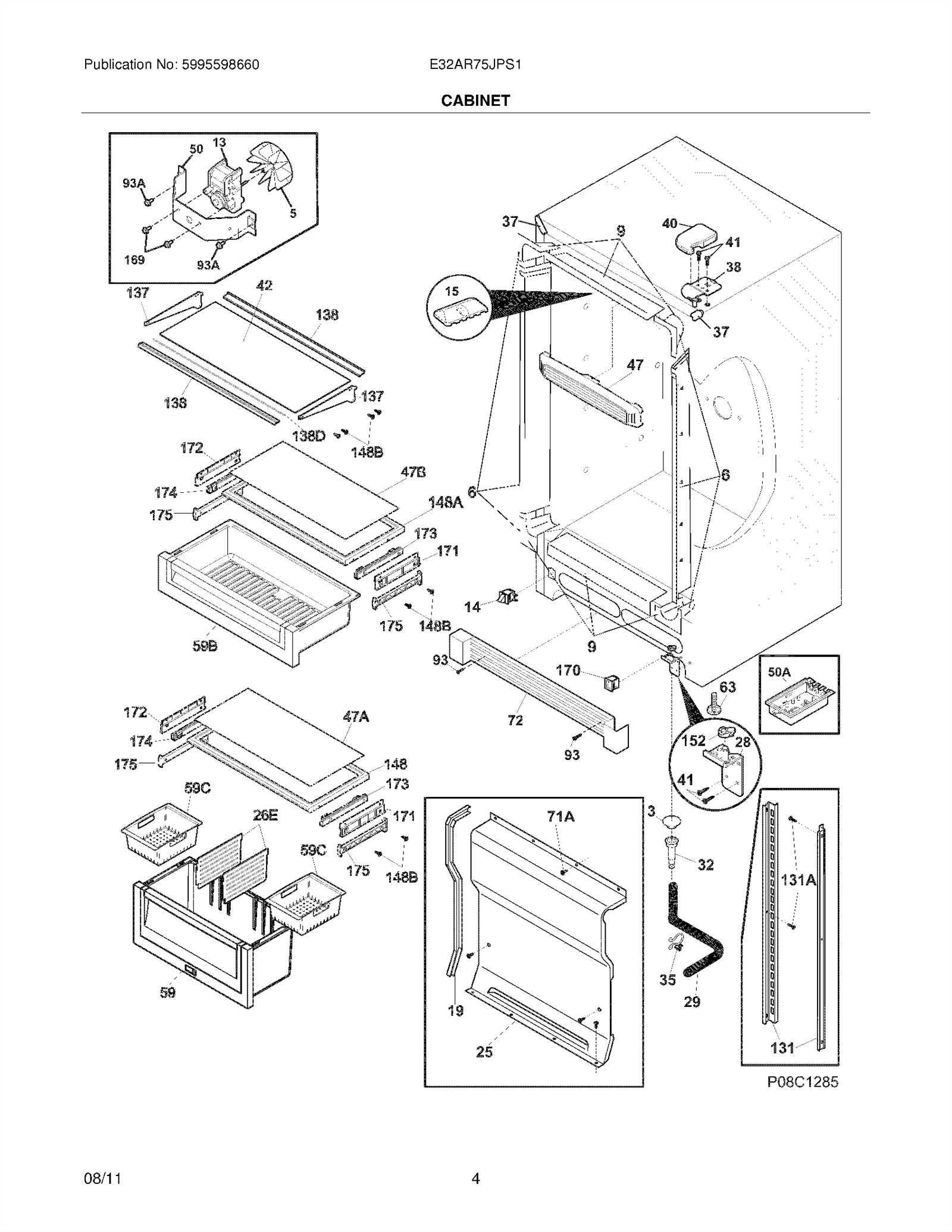 amana refrigerator parts diagram