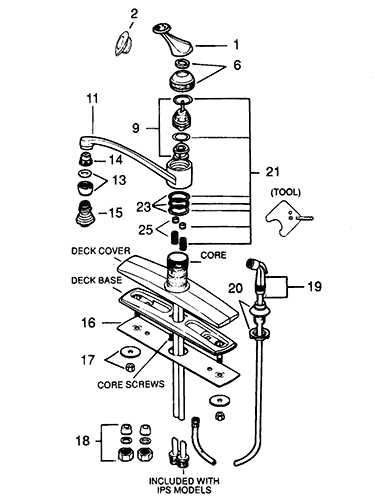 american standard kitchen faucet parts diagram