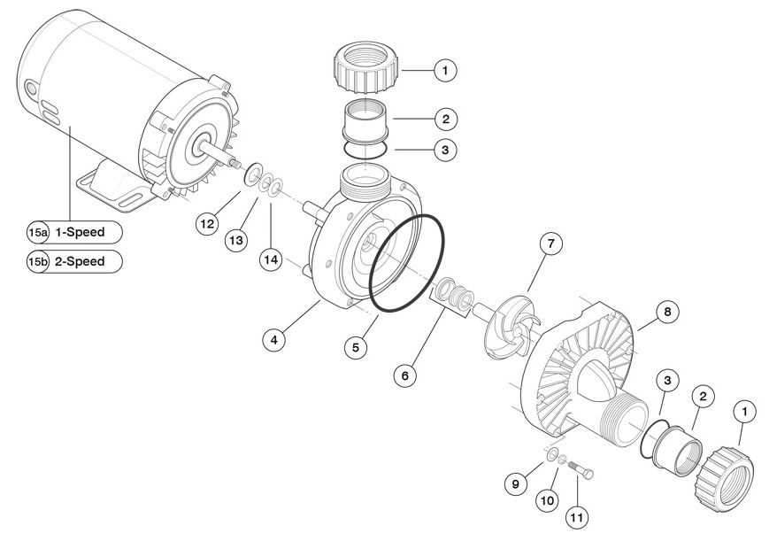 ao smith pool pump motor parts diagram