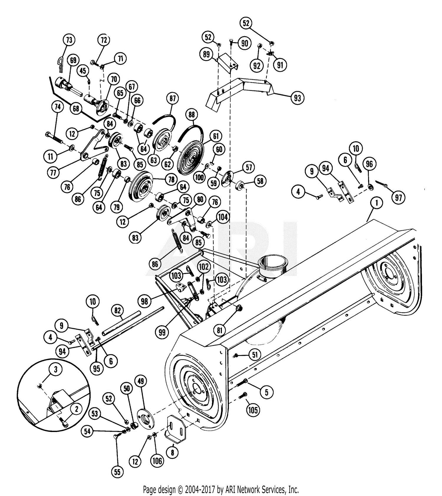 ariens snowblower parts diagram