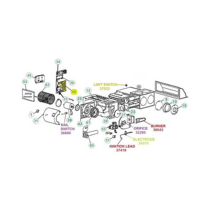 atwood 8500 furnace parts diagram