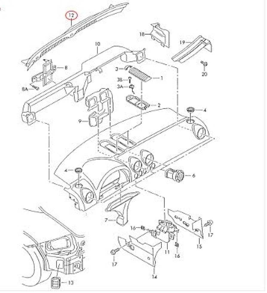 audi tt parts diagram