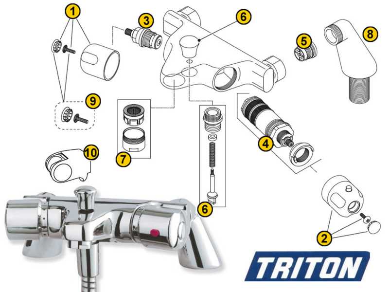 bath tap parts diagram