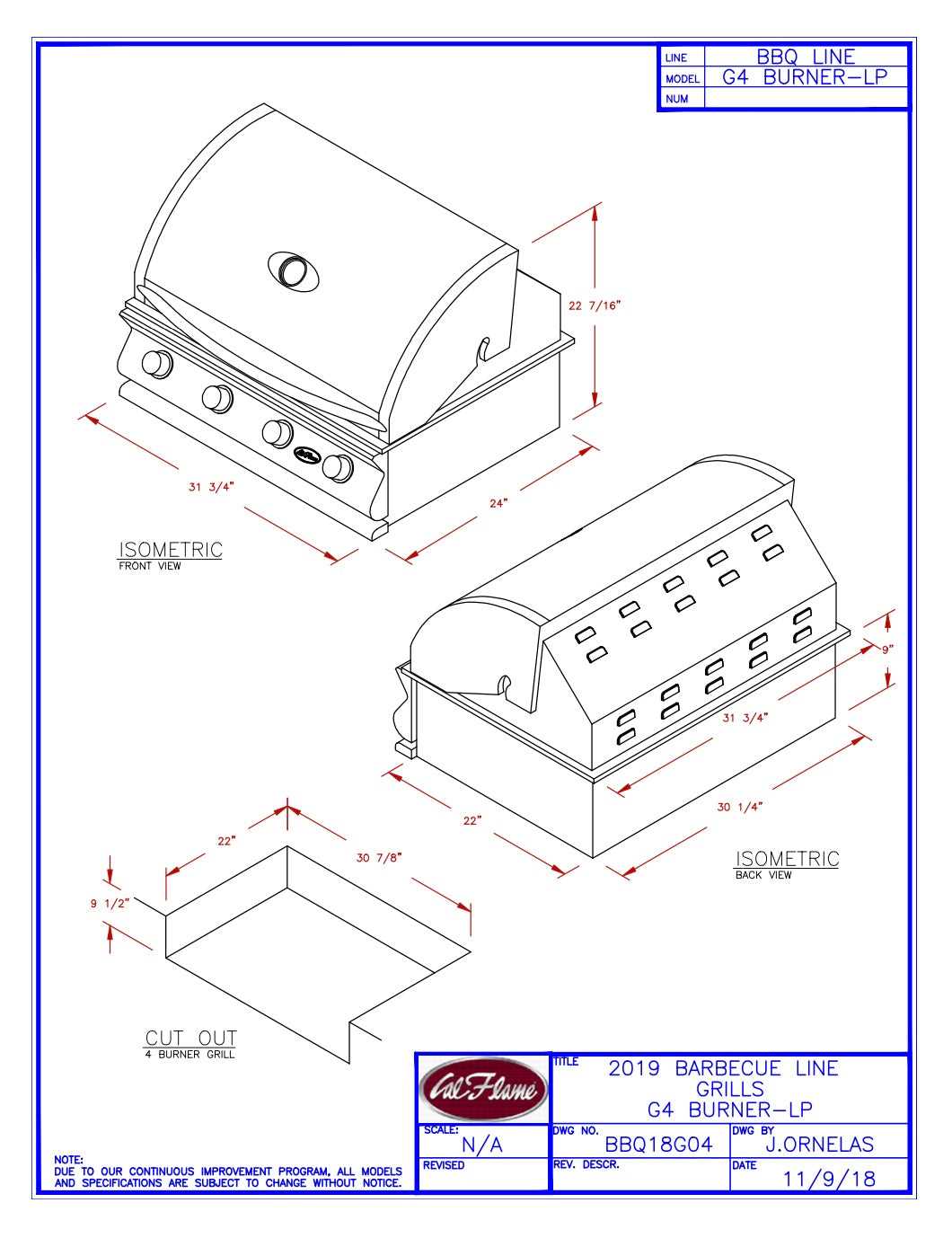 bbq parts diagram