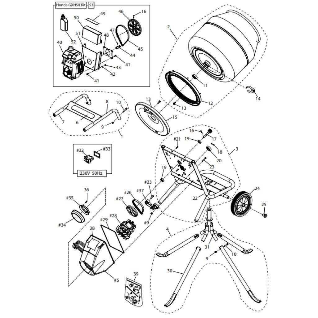 belle minimix 150 parts diagram