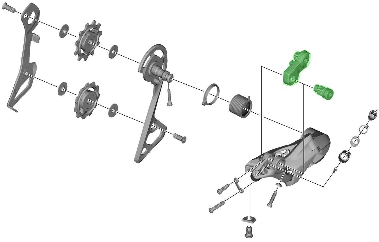 bike derailleur parts diagram