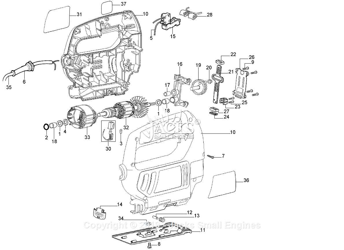 black and decker b2300 parts diagram