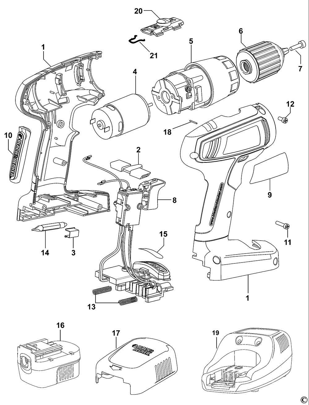 black and decker lst522 parts diagram