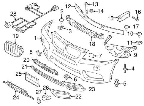 bmw x3 body parts diagram