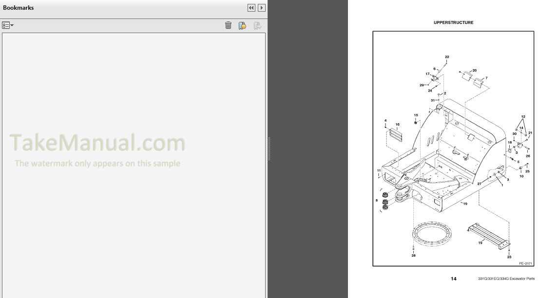 bobcat 334 parts diagram