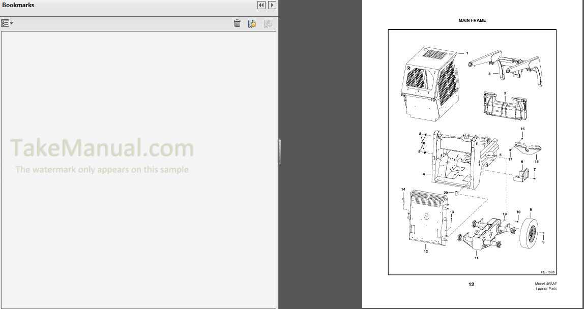 bobcat 463 parts diagram