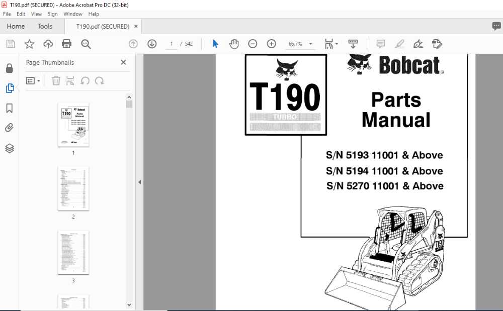 bobcat s150 parts diagram