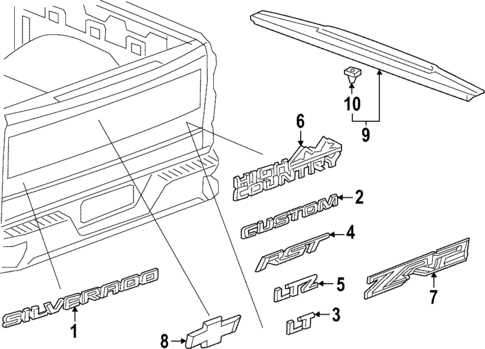 body part chevy silverado oem parts diagram