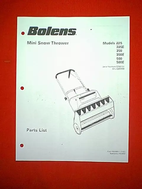 bolens 826 snowblower parts diagram