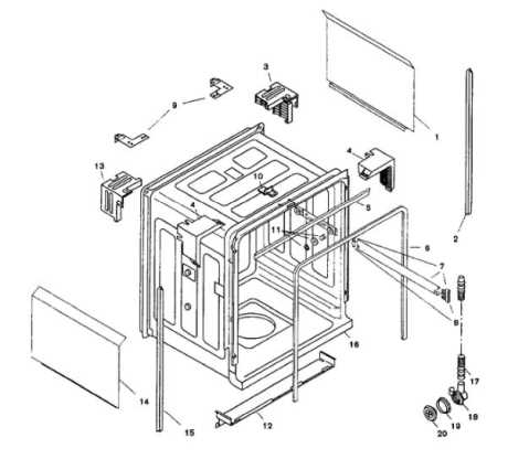 bosch 800 dishwasher parts diagram