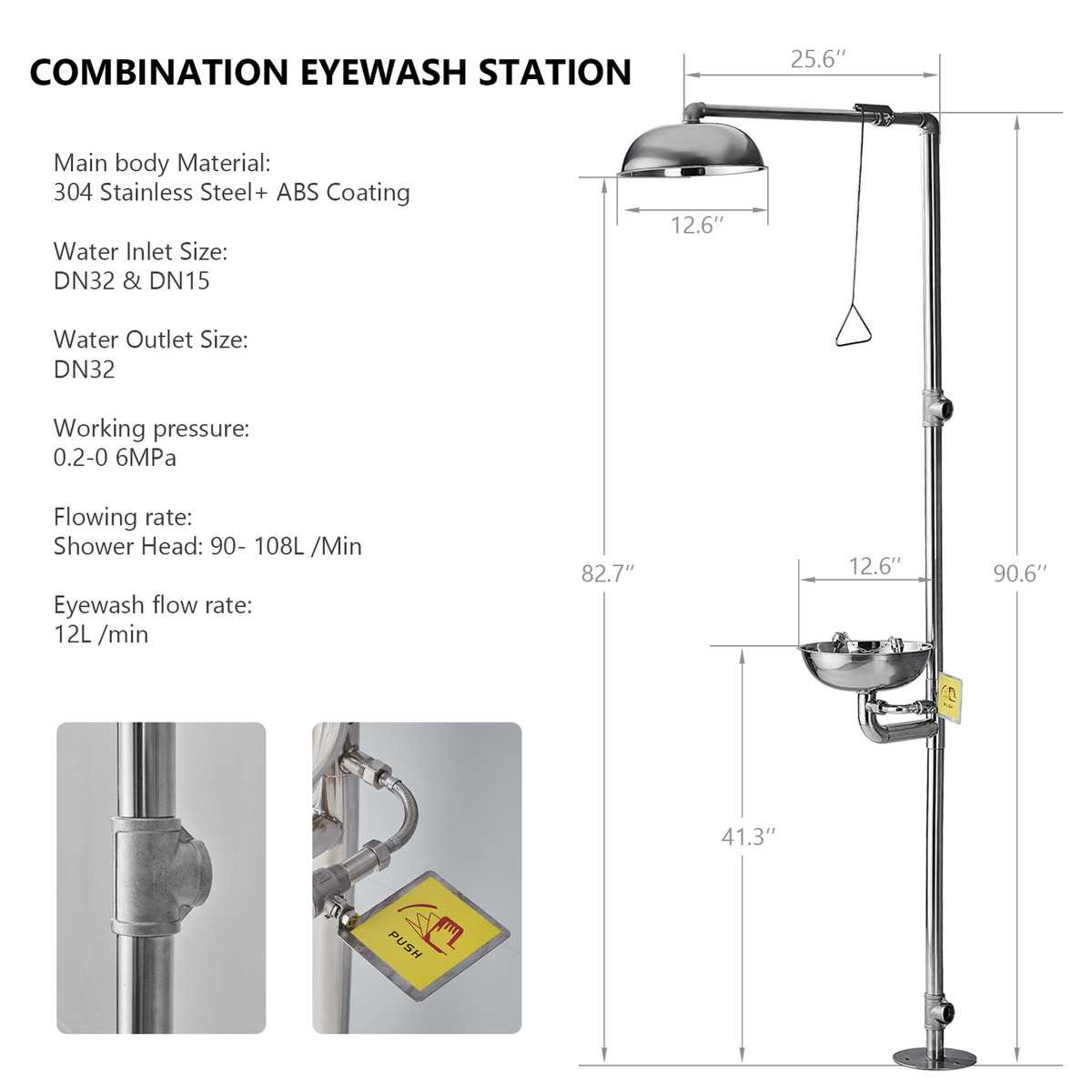 bradley eyewash parts diagram