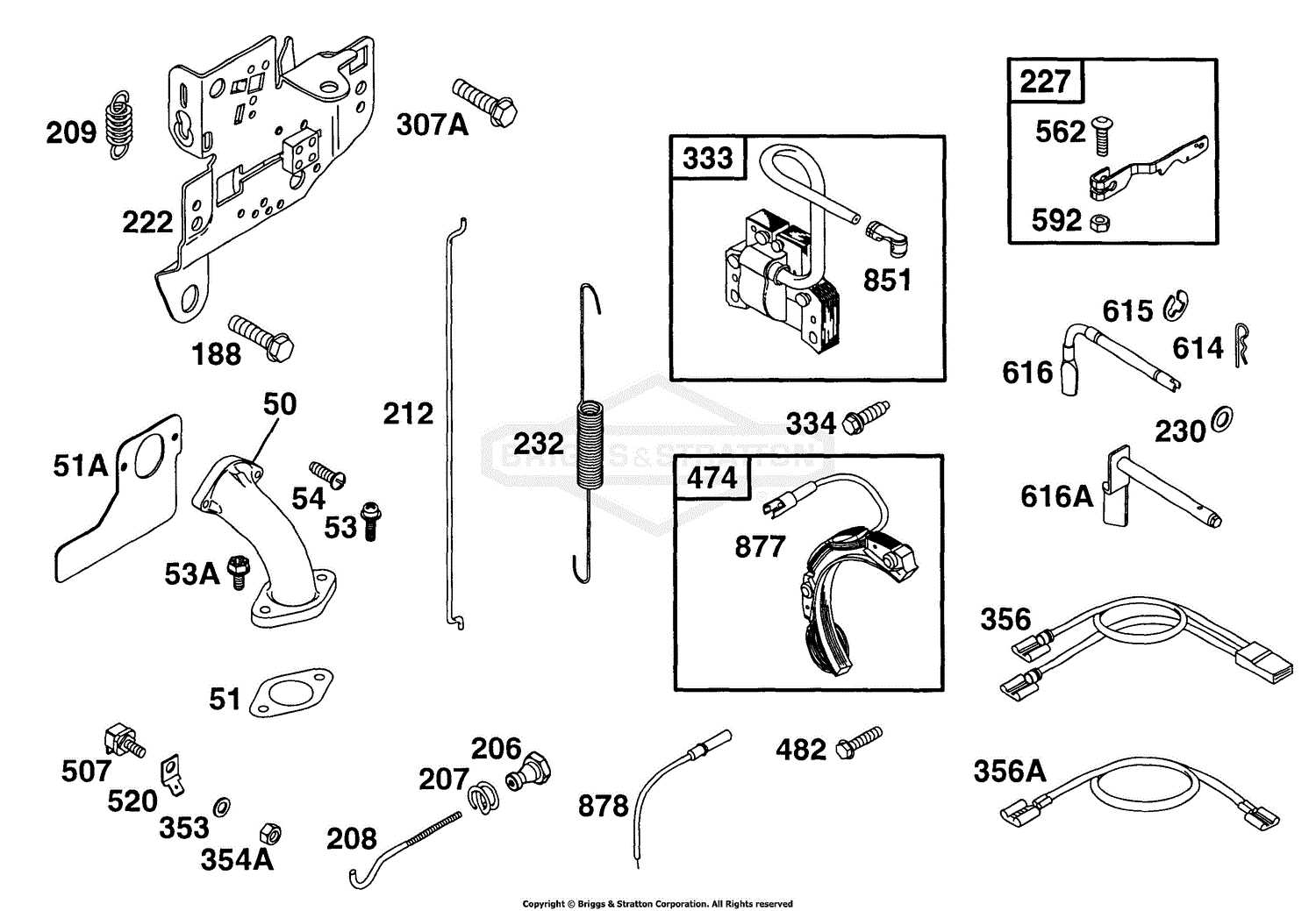 briggs and stratton 1150 snow series parts diagram