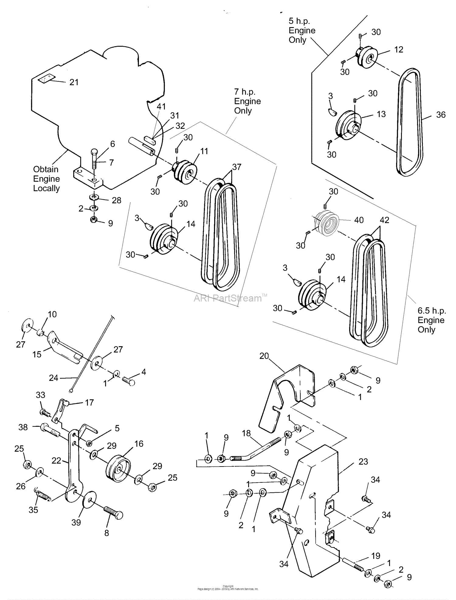 briggs and stratton 6.5 hp engine vertical shaft parts diagram