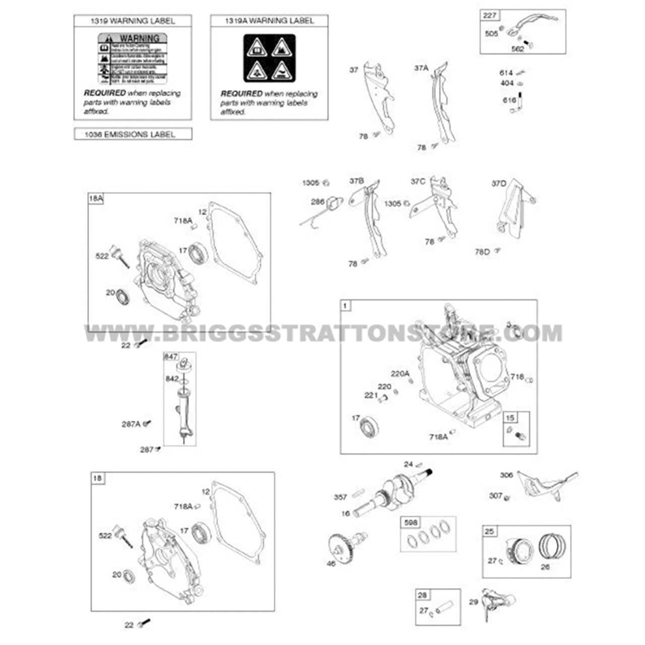 briggs and stratton 900 series parts diagram