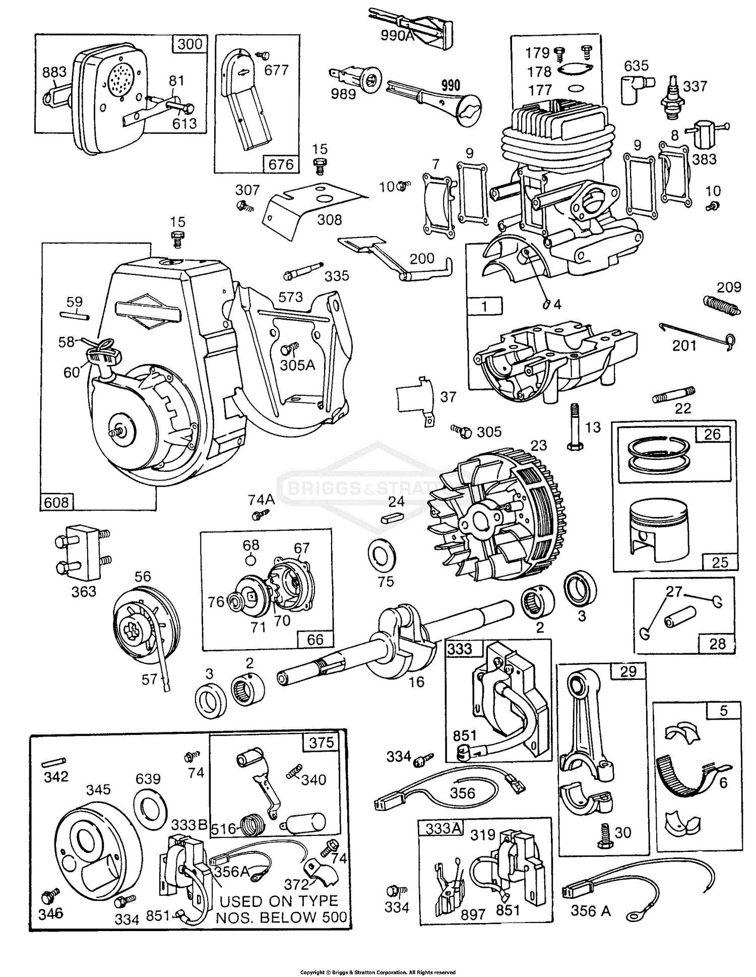 briggs and stratton small engine parts diagram