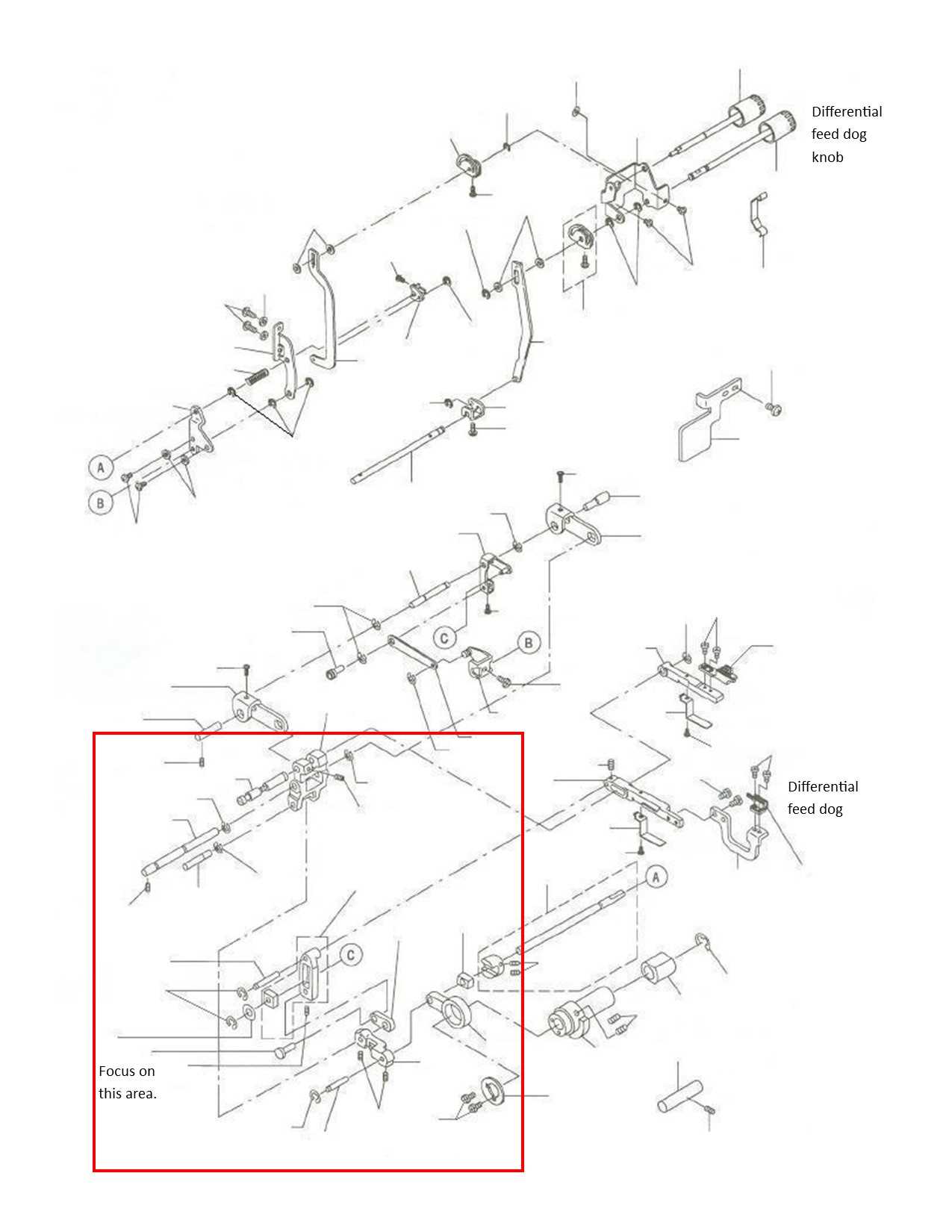 brother 1034d parts diagram