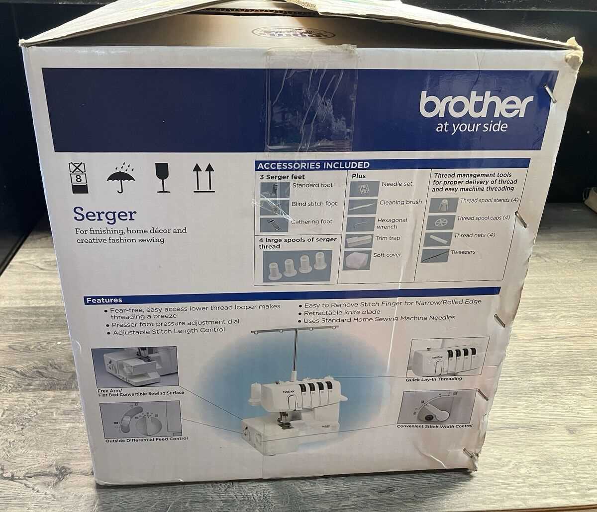 brother 1634d serger parts diagram