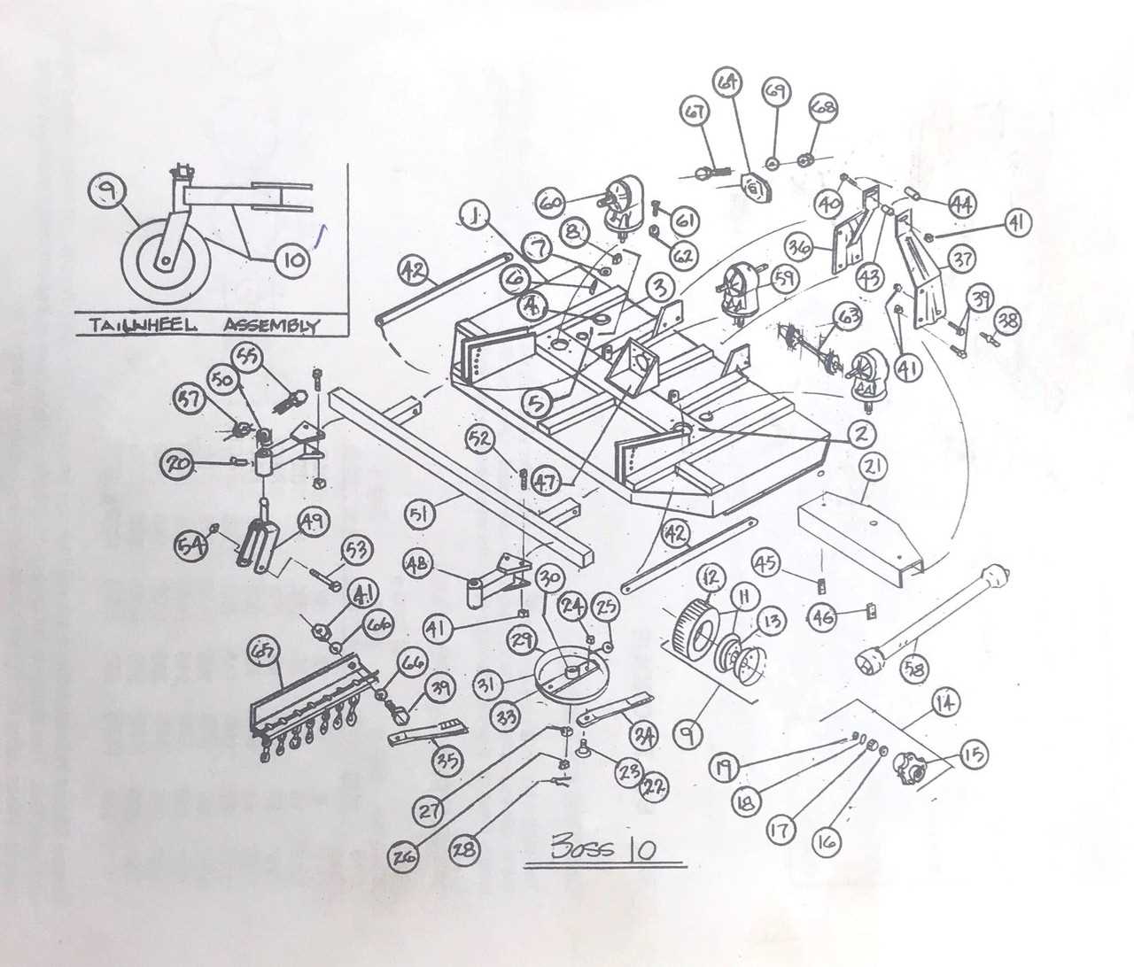 bush hog mower parts diagram