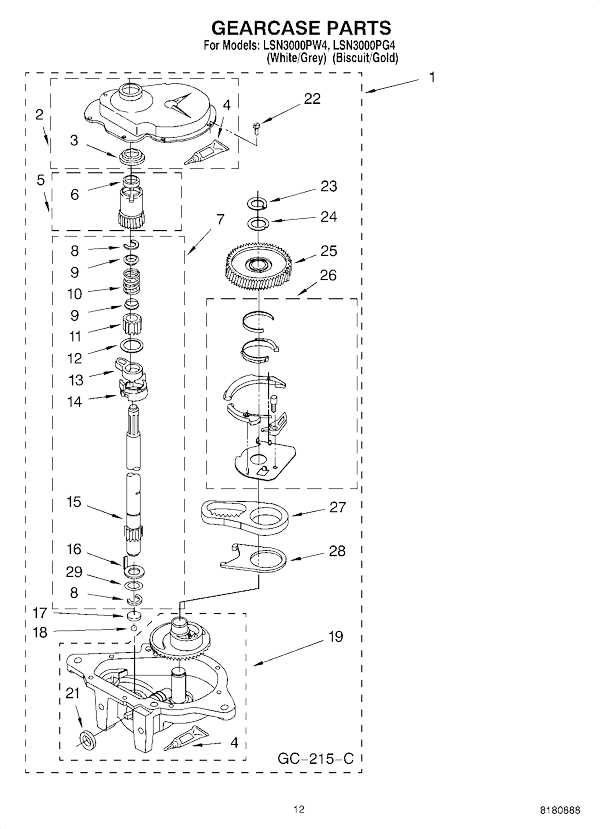 cabrio washer parts diagram